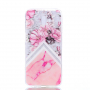 Műanyag tok - virágok - Samsung Galaxy J6 Plus - rózsaszín