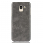Litchi bőr tok Samsung Galaxy J6 (2018) - szürke