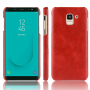 Litchi bőr tok Samsung Galaxy J6 (2018) - piros