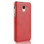 Litchi bőr tok Samsung Galaxy J6 (2018) - piros