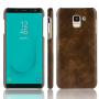 Litchi bőr tok Samsung Galaxy J6 (2018) - barna