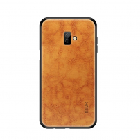 Mofi bőr tok Samsung Galaxy J6 Plus - barna