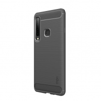 Mofi műanyag tok csiszolt textúrával Samsung Galaxy A9 (2018) - szürke
