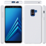 Szilikon tok Liquid Samsung Galaxy A8 Plus (2018) - fehér