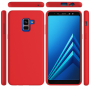 Szilikon tok Liquid Samsung Galaxy A8 Plus (2018) - piros