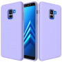 Szilikon tok Liquid Samsung Galaxy A8 Plus (2018) - lila
