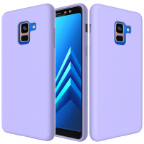Szilikon tok Liquid Samsung Galaxy A8 Plus (2018) - lila