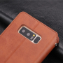 Azns bőr flip cover tok Samsung Galaxy Note 8 - barna