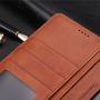 Azns bőr flip cover tok Samsung Galaxy Note 8 - barna
