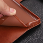 Azns bőr flip cover tok Samsung Galaxy Note 8 - barna