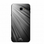 Nxe üveges tok Samsung Galaxy J4 Plus - szürke