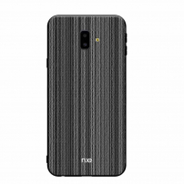 Nxe műanyag tok - csíkok - Samsung Galaxy J6 Plus - fekete