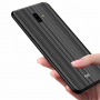 Nxe műanyag tok - csíkok - Samsung Galaxy J6 Plus - fekete