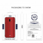Nxe műanyag tok - csíkok - Samsung Galaxy J6 Plus - piros