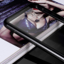 Tok mágneses kerettel és edzett üveggel Samsung Galaxy J6 Plus - fekete