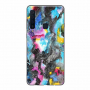 Nxe műanyag tok - sötét absztrakt - Samsung Galaxy A9 (2018) - színes