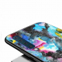 Nxe műanyag tok - sötét absztrakt - Samsung Galaxy A9 (2018) - színes