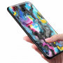 Nxe műanyag tok - sötét absztrakt - Samsung Galaxy J4 Plus - színes