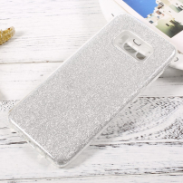 Műanyag csillámló tok 3 az egyben Samsung Galaxy S8 - ezüst