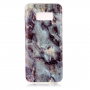Műanyag tok - márvány - Samsung Galaxy S8 - lila