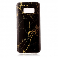 Műanyag tok - márvány - Samsung Galaxy S8 - arany-fekete