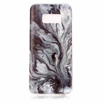 Műanyag tok - márvány - Samsung Galaxy S8 - szürke