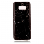 Műanyag tok - márvány - Samsung Galaxy S8 Plus - fekete