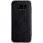 Nillkin Qin bőr flip cover tok Samsung Galaxy S8 - fekete