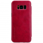 Nillkin Qin bőr flip cover tok Samsung Galaxy S8 - piros