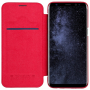 Nillkin Qin bőr flip cover tok Samsung Galaxy S8 - piros