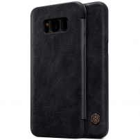 Nillkin Qin bőr flip cover tok Samsung Galaxy S8 Plus - fekete