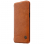 Nillkin Qin bőr flip cover tok Samsung Galaxy S8 Plus - barna