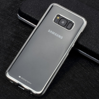 Goospery transzparens tok kerettel Samsung Galaxy S8 Plus - ezüst