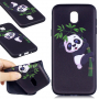 Műanyag tok - panda - Samsung Galaxy J5 (2017) - fekete