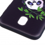 Műanyag tok - panda - Samsung Galaxy J5 (2017) - fekete