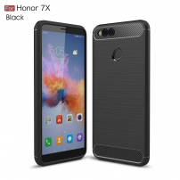 Tartós tok csiszolt textúrával Honor 7X - fekete