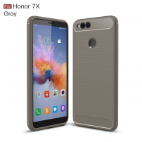Tartós tok csiszolt textúrával Honor 7X - szürke