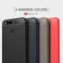 Tartós tok csiszolt textúrával Honor 7X - piros