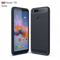 Tartós tok csiszolt textúrával Honor 7X - sötétkék