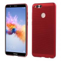 Műanyag tok szellőzéssel Honor 7X - piros
