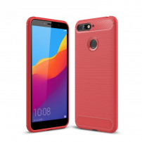 Tartós tok csiszolt textúrával Honor 7A - piros