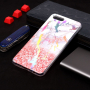 Műanyag tok - márvány - Honor 7S - szürke-rózsaszín
