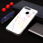 Műanyag tok - márvány - Honor 7A - fehér