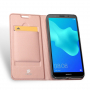 Dux Ducis Skin Pro bőr flip cover tok Honor 7S - rózsaszín-arany