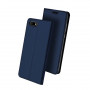 Dux Ducis Skin Pro bőr flip cover tok Honor 7S - sötétkék