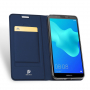 Dux Ducis Skin Pro bőr flip cover tok Honor 7S - sötétkék
