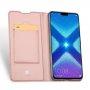 Dux Ducis Skin Pro bőr flip cover tok Honor 8X - rózsaszín-arany