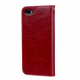 Enkay bőr flip cover tok Honor 7S - piros