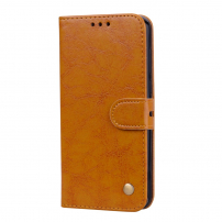 Enkay bőr flip cover tok Honor 7S - barna