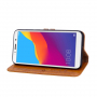 Enkay bőr flip cover tok Honor 7S - barna